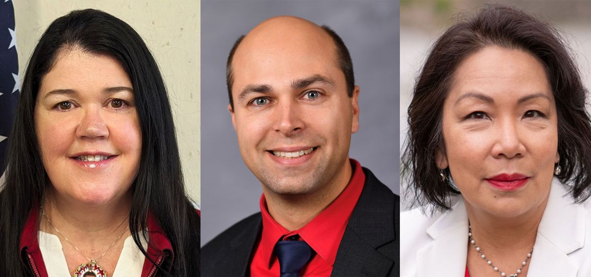 Teagan Levine, Andrew Engell and Soo Ing-Moody are running to fill the seat vacated by Rep. Jaquelin Maycumber.  (Courtesy)