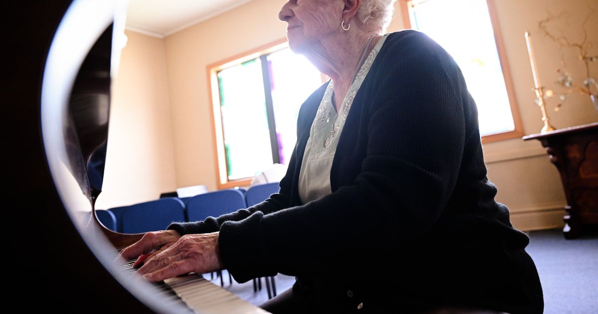 Longtime pianist Joanne Brown playing her final notes in Spokane