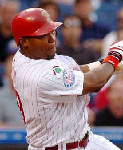 
A .224 batting average in 58 games earned Phillies center fielder Marlon Byrd a demotion. 
 (Associated Press / The Spokesman-Review)