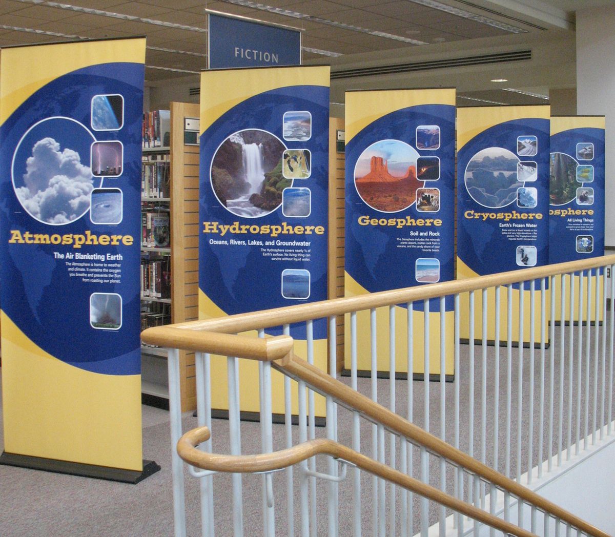 The “Discover Earth” interactive exhibit will continue through Aug. 31 at the downtown library.