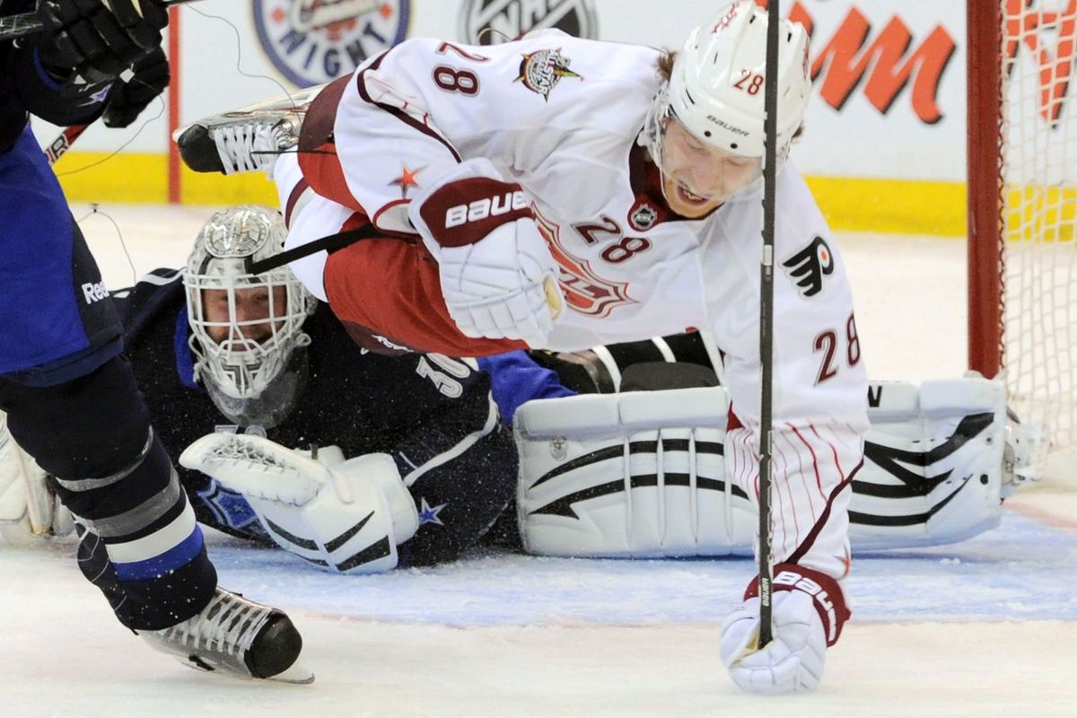 2012 NHL All-Star Game: Corey Perry Scores Goal In Team Chara