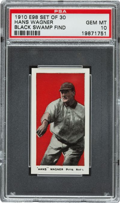 This 1910 Honus Wagner baseball card was found in the attic of a house in Defiance, Ohio. (Associated Press)