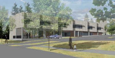 
An artist's rendering shows what the planned expansion of St. Joseph Care Center would look like. Courtesy of Mahlum Architects
 (Courtesy of Mahlum Architects / The Spokesman-Review)