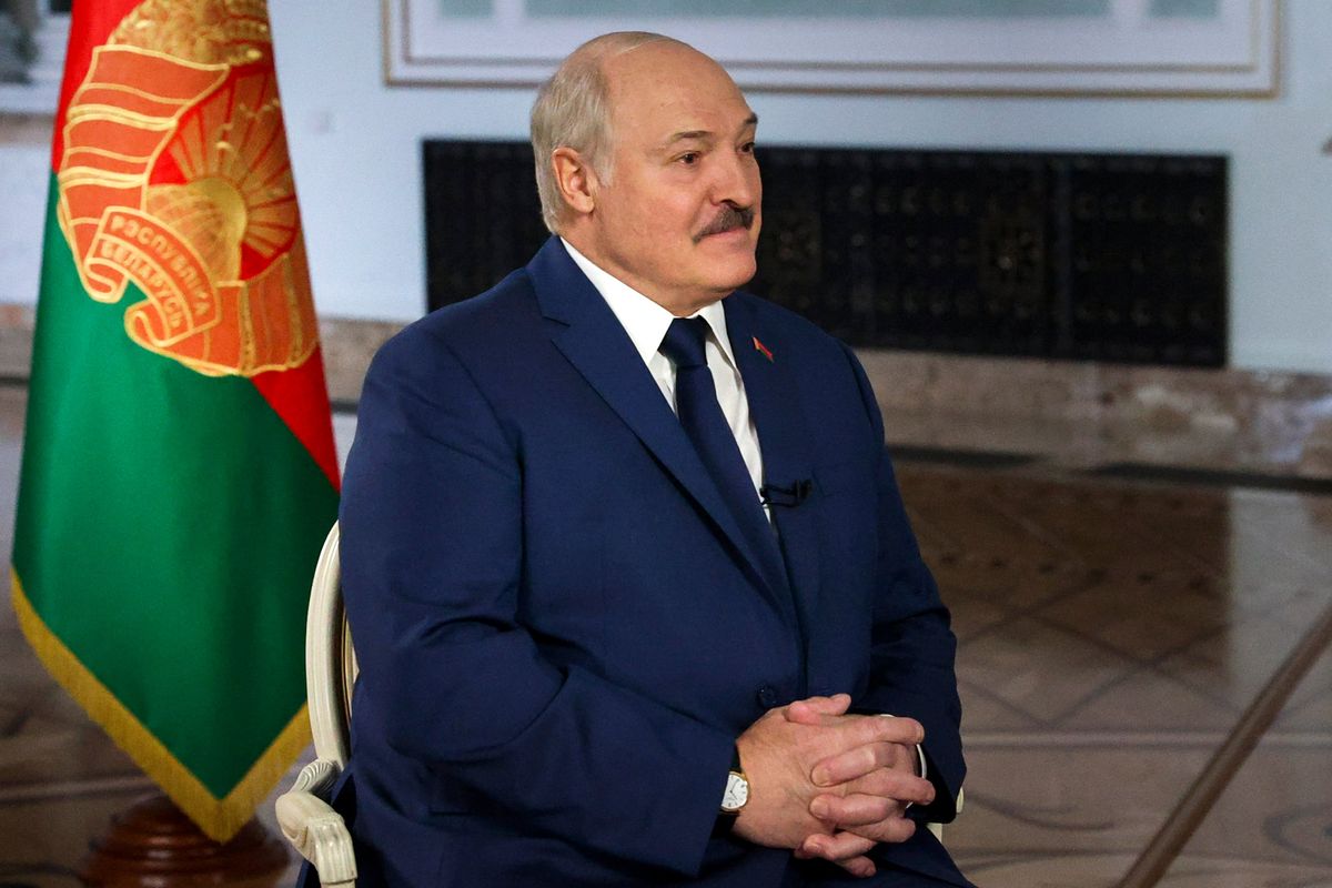 CORRECTS DATE Belarusian President Alexander Lukashenko speaks during his interview with Russia