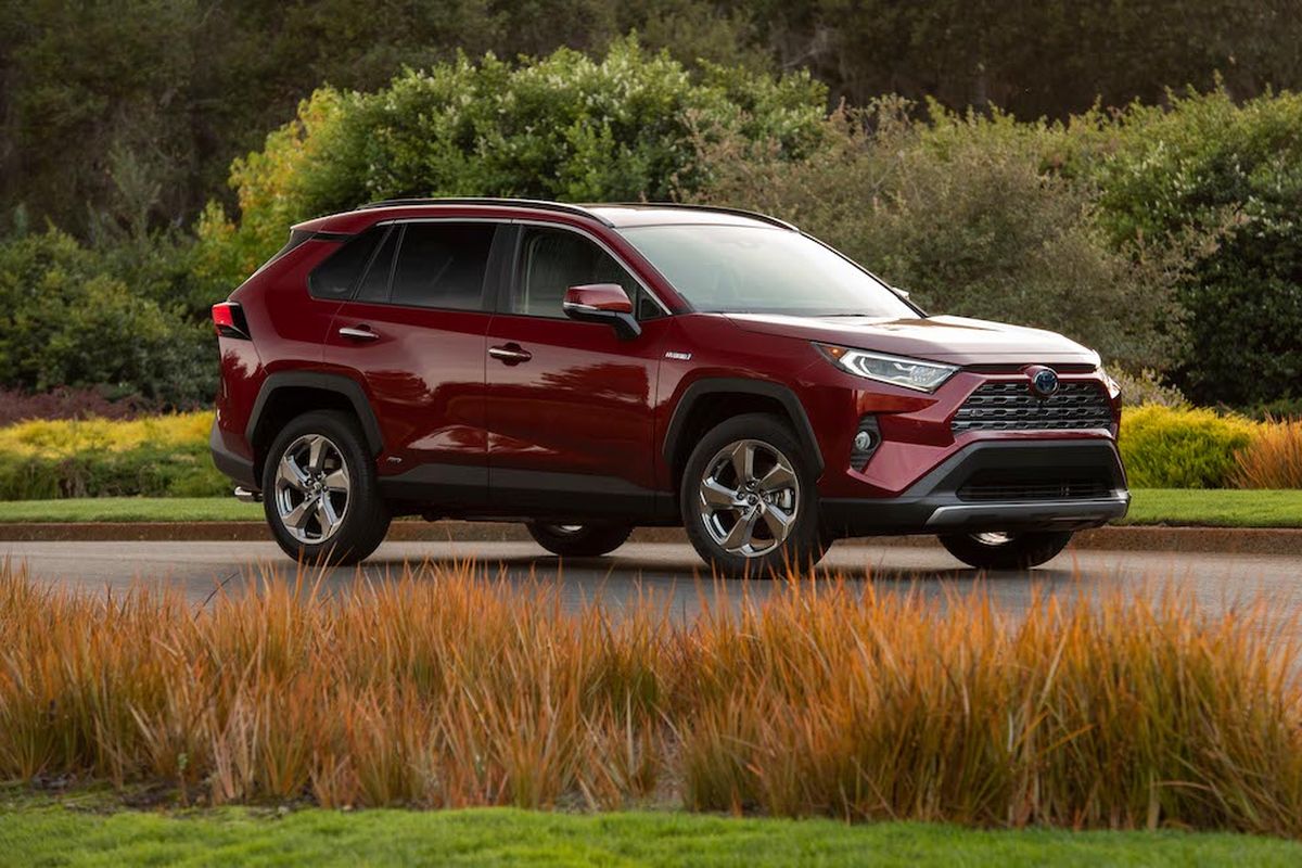 The RAV4 is the country’s best-selling vehicle that’s not a pickup. And its hybrid variant is one of the industry’s best high-mileage values (Toyota)
