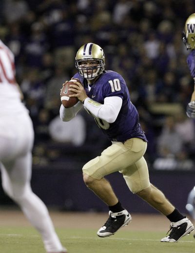 Quarterback Jake Locker and the Huskies hope to snap a seven-year bowl drought this season. (Associated Press)