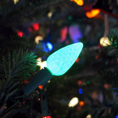 Cool, energy efficient LED lighting is the more environmentally friendly way to light holiday displays. (Cheryl-Anne Millsap / Down to Earth NW)