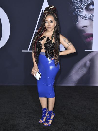 Tameka “Tiny” Harris arrives at the Los Angeles premiere of “Fifty Shades Darker” at The Theatre at Ace Hotel on Thursday, Feb, 2, 2017. (Jordan Strauss / Invision/Associated Press)