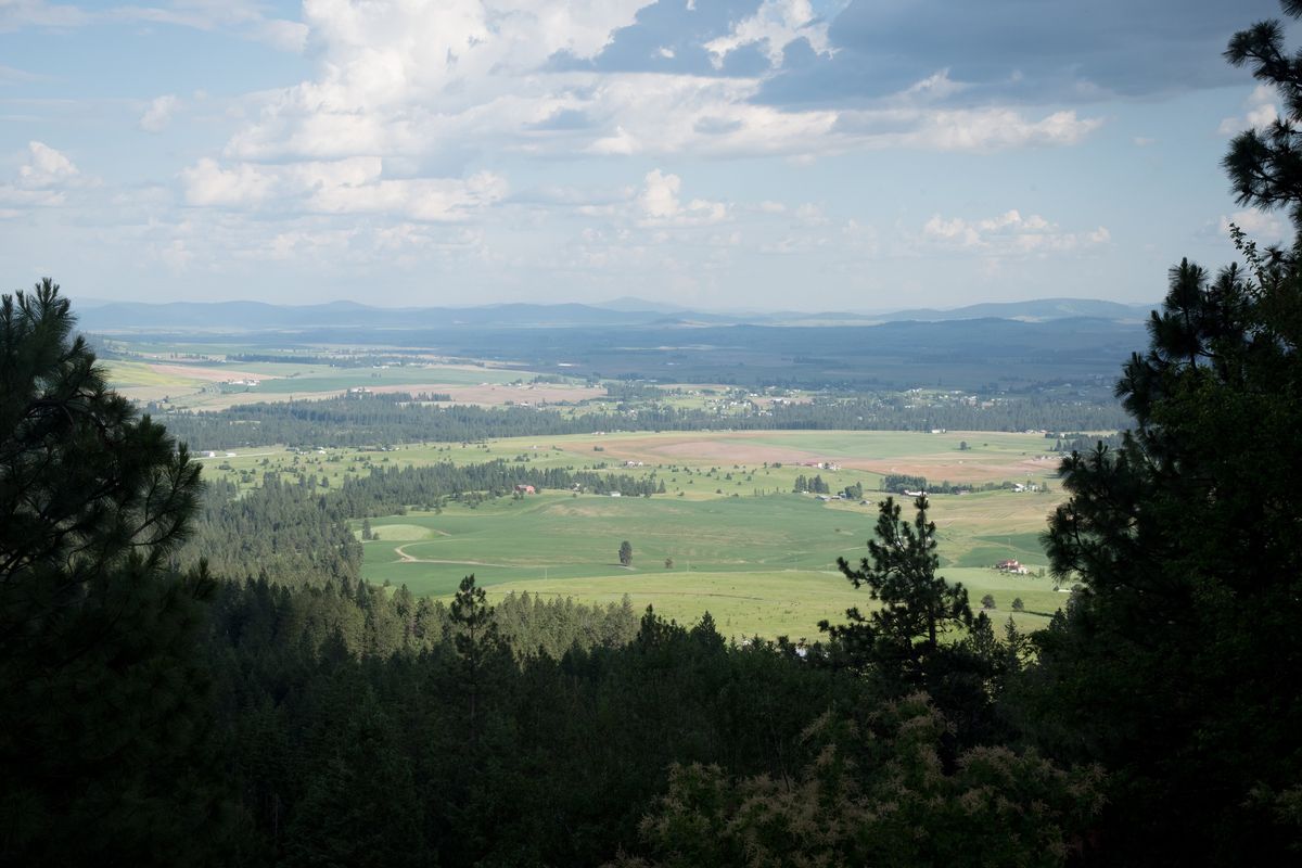 The Palouse is visible from near the top of Big Rock.  (THE SPOKESMAN-REVIEW)