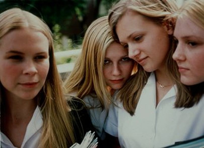 Actresses, from left, Leslie Hayman, Kirsten Dunst, A.J. Cook and Chelse Swain  appear in Sofia Coppola's 