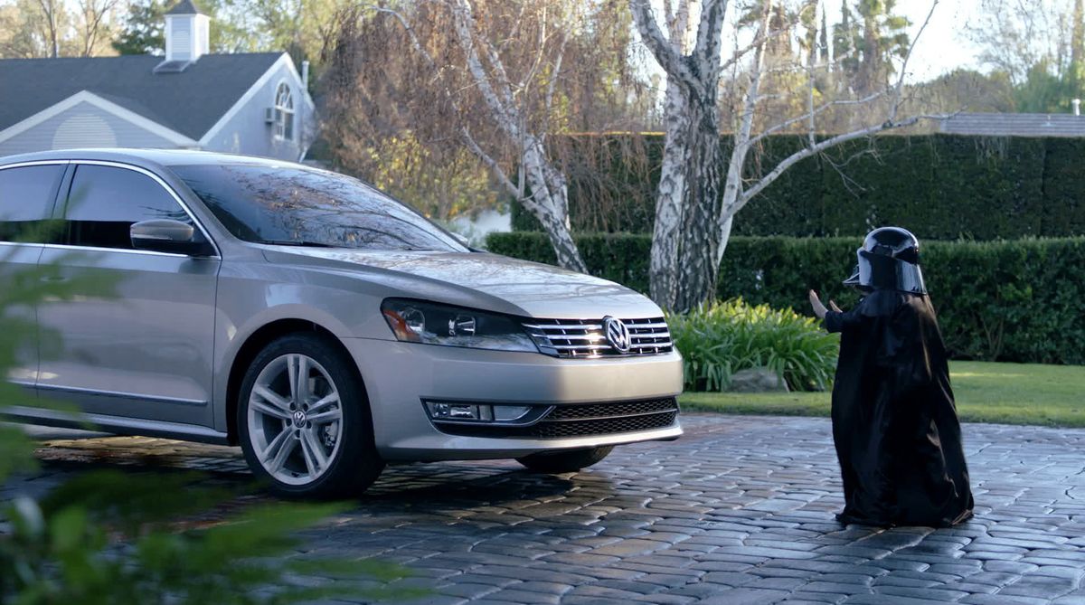 Volkswagen’s ad for the 2012 Passat, starring a cute kid in a Darth Vader suit, became a YouTube sensation. (Associated Press)