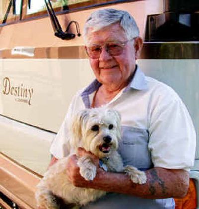
RV Life on Wheels founder Gaylord Maxwell and his faithful companion, Suzie.  
 (The Spokesman-Review)