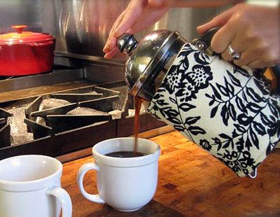 Sylvia Wilson and Jill Murdoch recently started Coffee Coat Co. The “coats” are meant to keep coffees or teas – brewed in 8-cup French presses – warm and insulated. Courtesy of Sylvia Wilson (Courtesy of Sylvia Wilson / The Spokesman-Review)