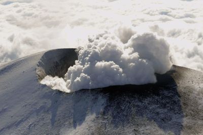 Smoke billows from a crater of Mount Asama today.  (Associated Press / The Spokesman-Review)