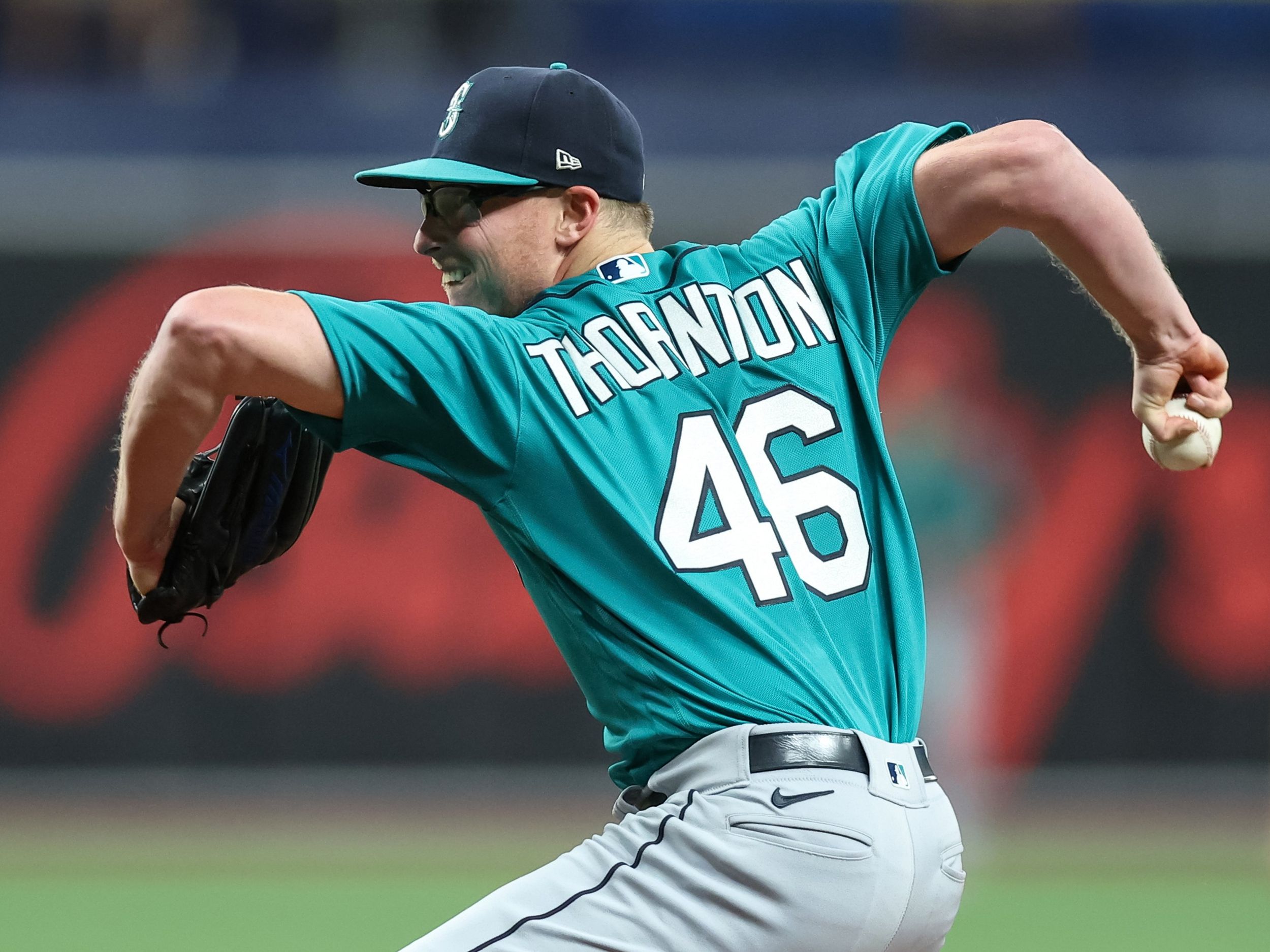 Matt Brash of the Seattle Mariners pitches against the Tampa Bay Rays  News Photo - Getty Images