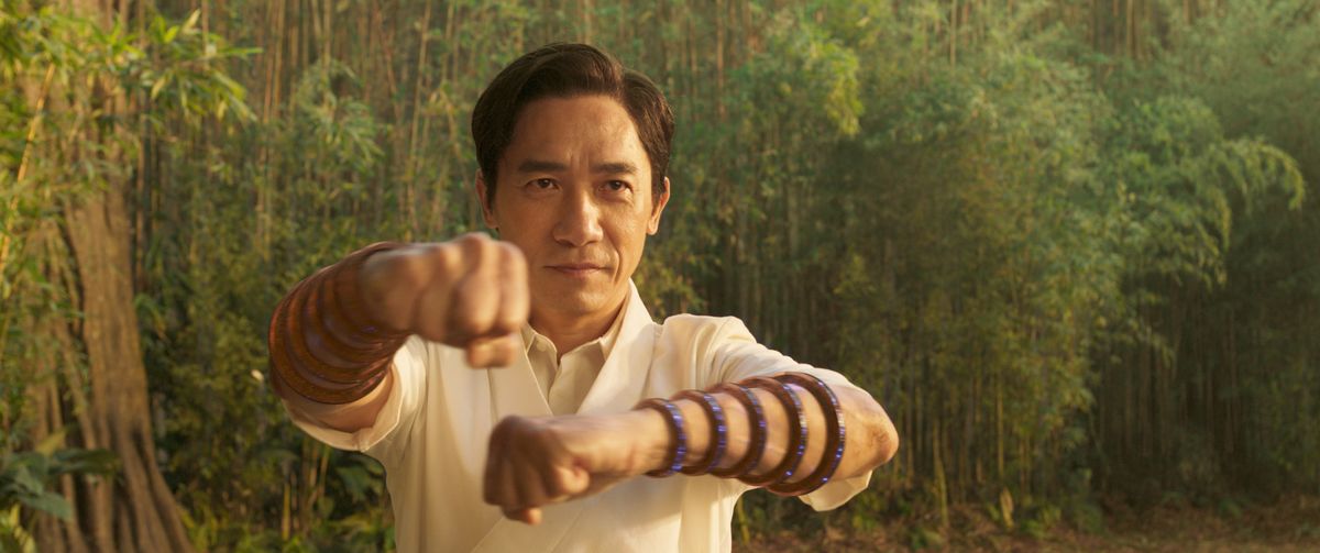 This image released by Marvel Studios shows Tony Leung in a scene from "Shang-Chi and the Legend of the Ten Rings." (HONS)