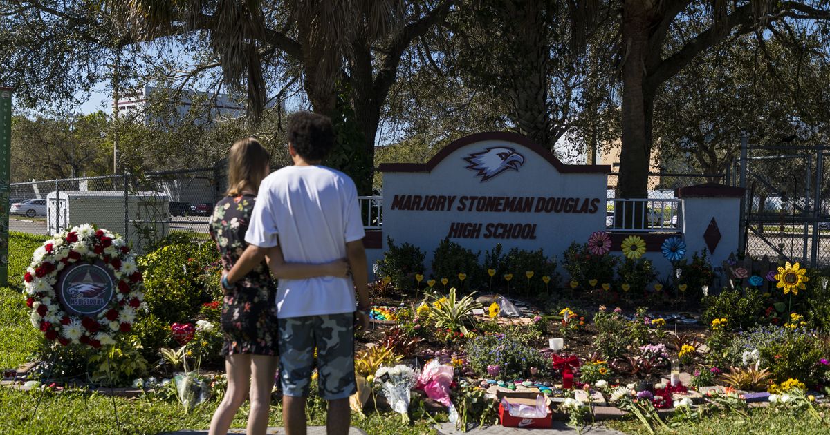 Parkland school massacre reenactment underway with live gunfire Photo