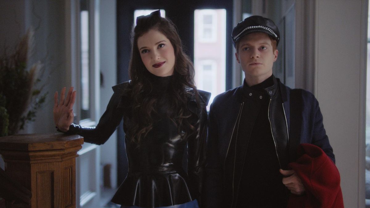 Zoe Levin is a college student moonlighting as a dominatrix and Brendan Scannell is her best friend and assistant in "Bonding," new to Netflix. (Netflix)
