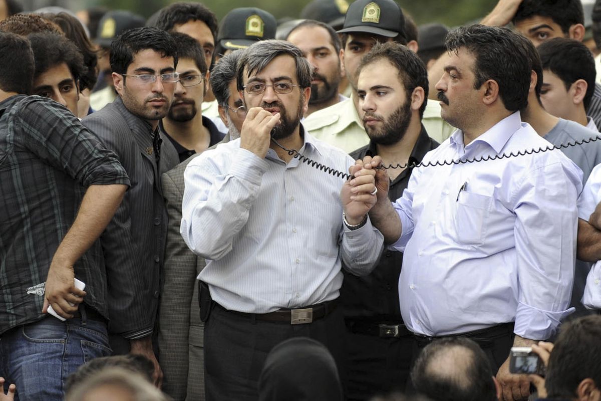 Alireza Beheshti, center, in a photo taken in June.