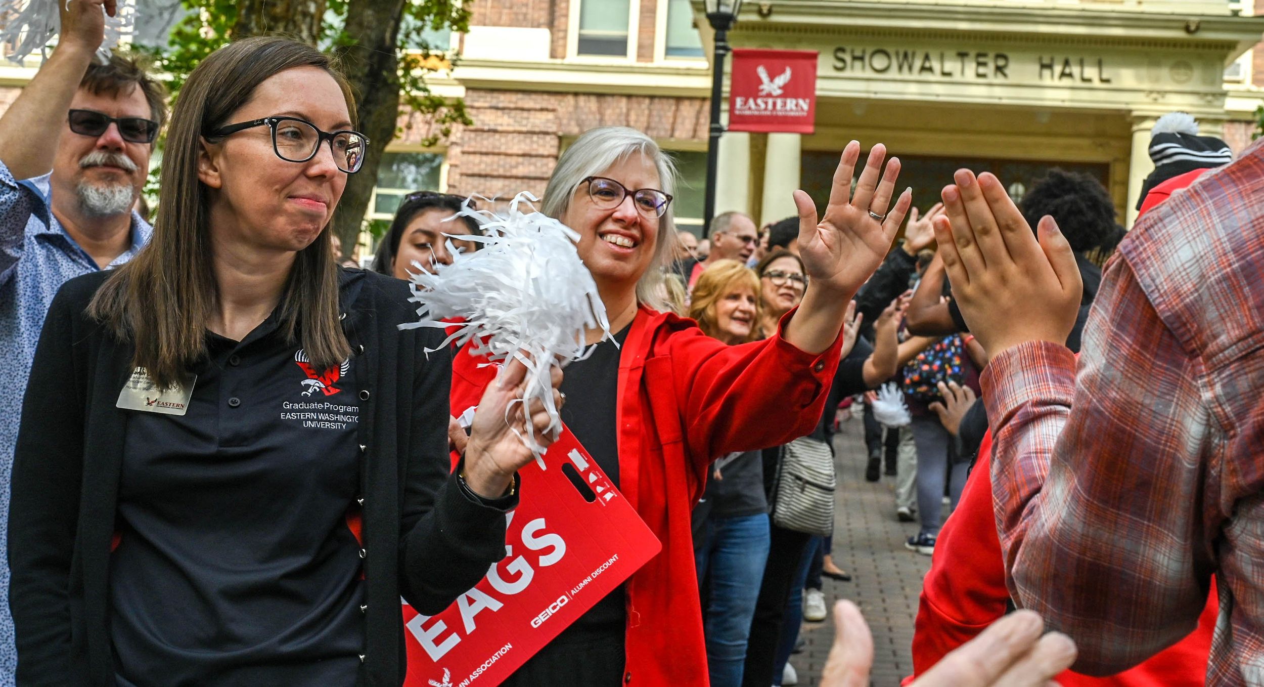 New EWU students participate in the Pass Through the Pillars ceremony ...