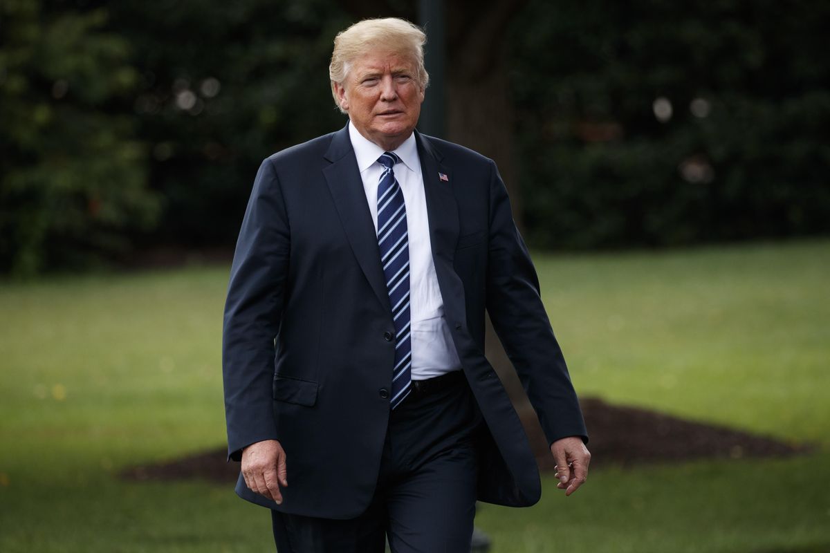 President Donald Trump arrives for a tour during a "Made in America Product Showcase" at the White House, Monday, July 23, 2018, in Washington. (AP Photo/Evan Vucci) ORG XMIT: DCEV114 (Evan Vucci / AP)