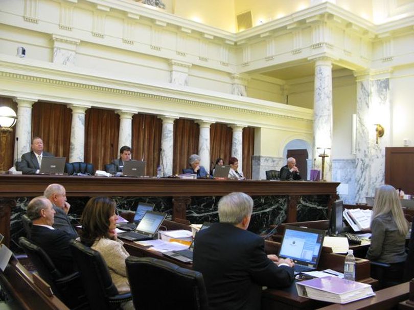 Sen. Steve Bair, R-Blackfoot, proposed new legislation in JFAC on Wednesday to create a fund to hold non-state donations to the Comprehensive Aquifer Management Plan, or CAMP, from water users and others; the joint committee unanimously backed the bill. (Betsy Russell)