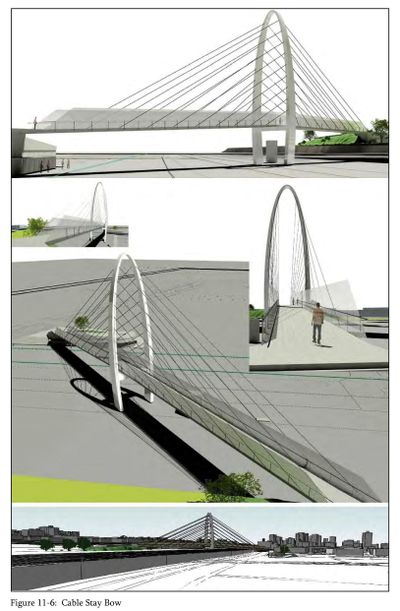 Construction on a pedestrian bridge in Spokane’s University District should get under way next this year.
