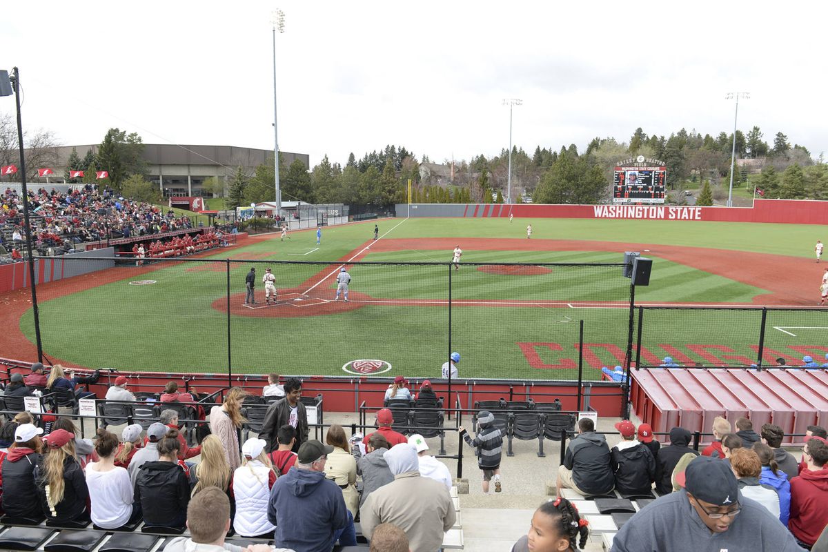 Bailey-Brayton Field, the on-campus home of the Washington State Cougars  baseball team, on the campus of Washington State University in Pullman,  Washington.