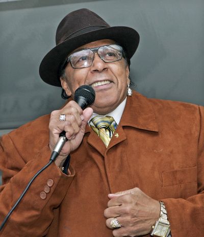 In this April 8, 2009 photo, musician Walter “Bunny” Sigler performs at a ceremony honoring Grammy-winning producer Leon Huff in Camden, N.J. (Mel Evans / Associated Press)