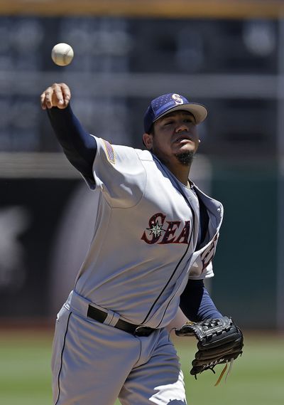 Seattle Mariners pitcher Felix Hernandez earned his sixth All-Star Game appearance. (Associated Press)