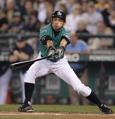 Ichiro Suzuki has struggled at the plate this season but he is not alone on a Mariners team hitting .221. (Associated Press)