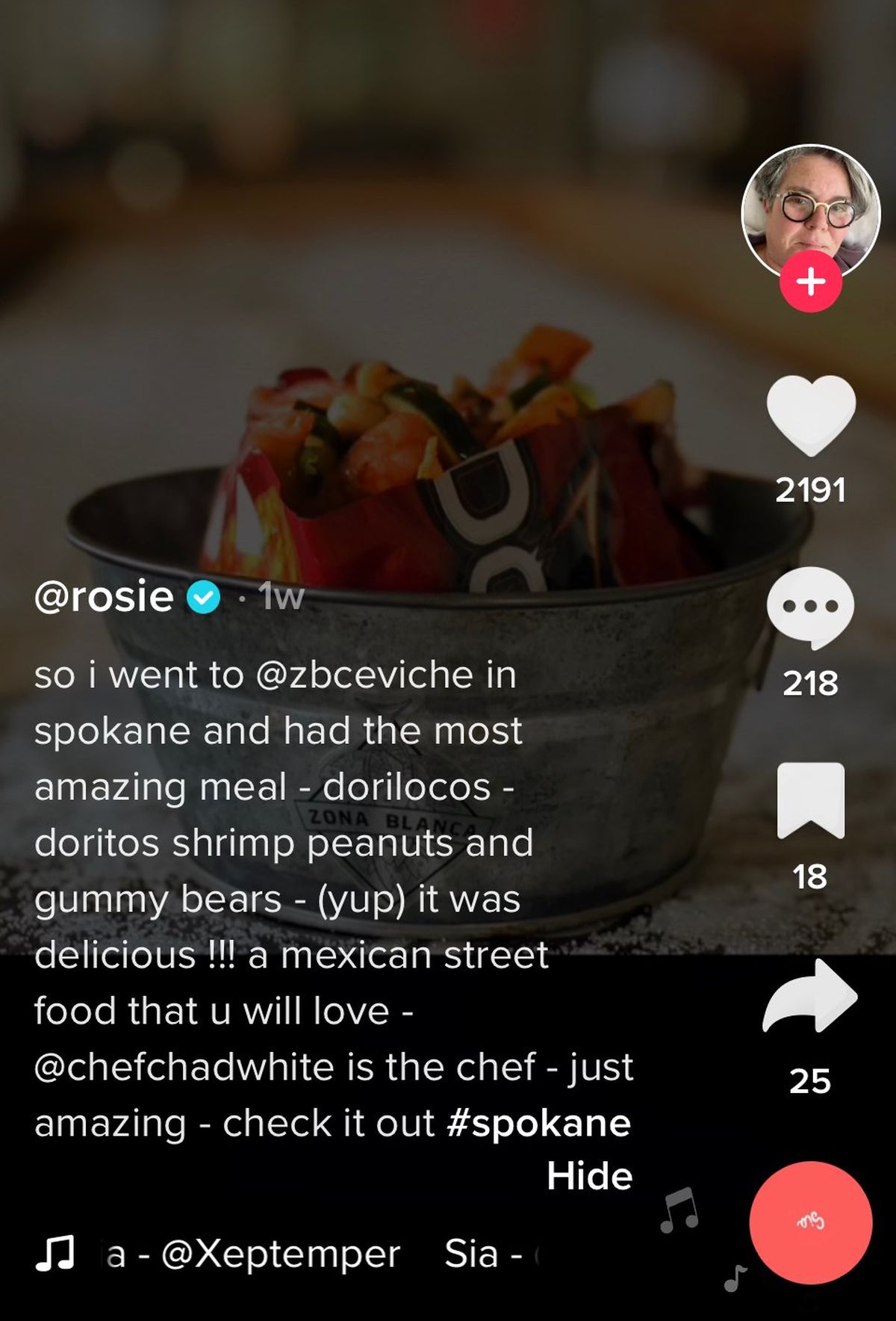 Rosie O’Donnell recently visited Spokane and enjoyed the Dorilocos at Zona Blaca. She posted about the meal on the TikTok feed. 
