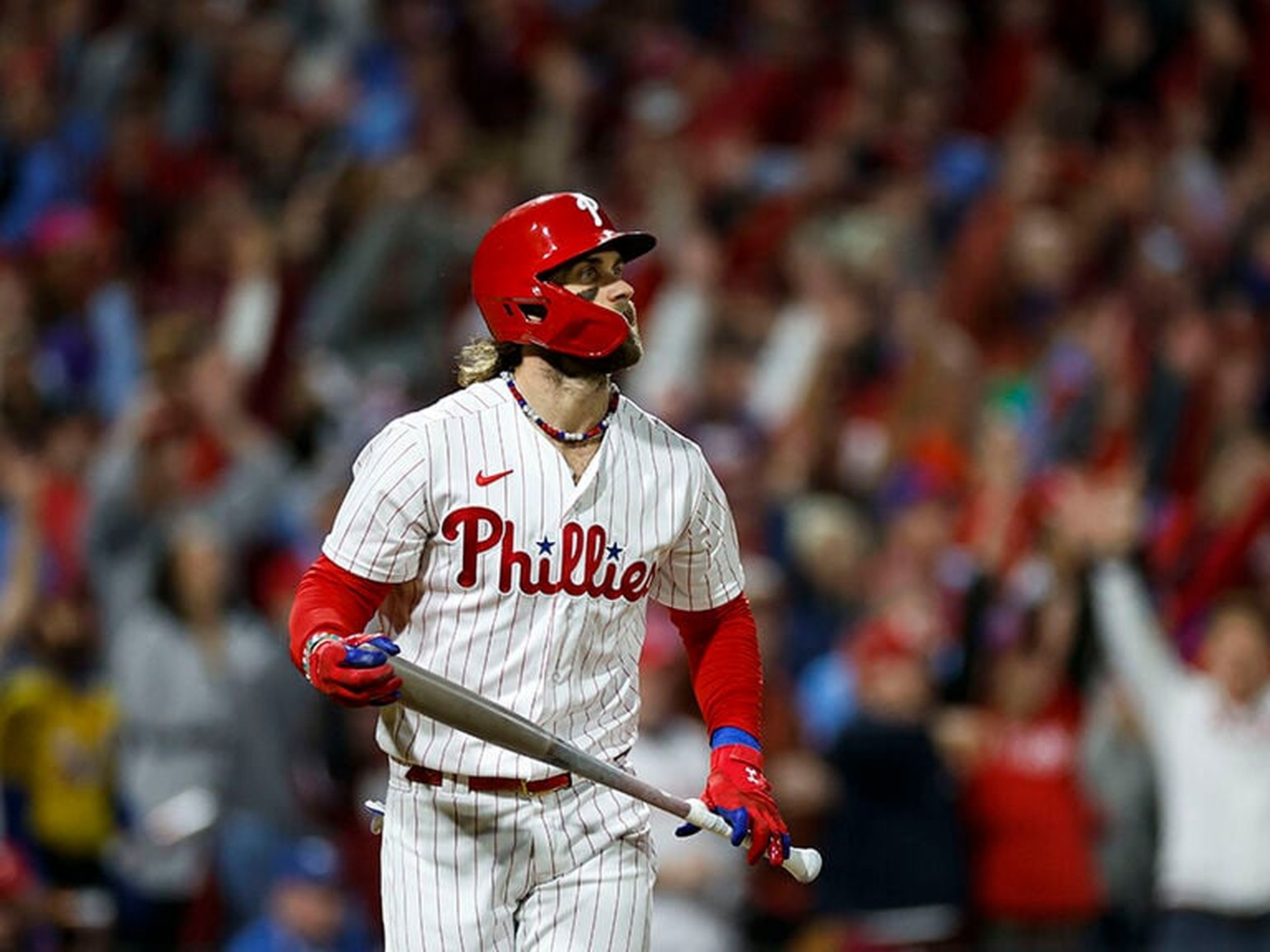 Bryce Harper's birthday bash: Phillies star makes playoff history