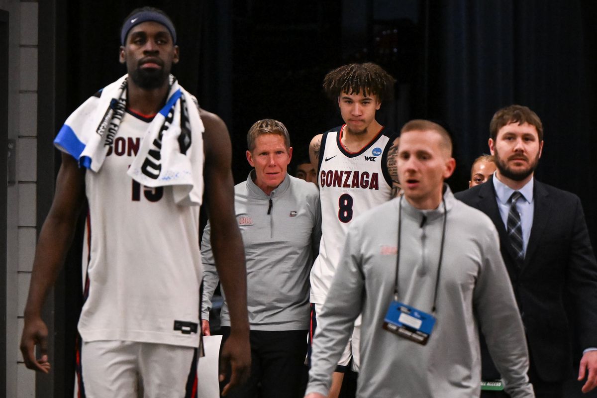 during the second half of the second round of the NCAA basketball tournament on Saturday, Mar 21, 2026, at Moda Center in Portland, Ore. The Texas Longhorns won the game 74-68. (Tyler Tjomsland/The Spokesman-Review)