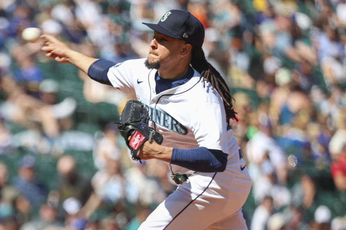 Luis Castillo anchors a talented Seattle Mariners pitching staff that the organization would like to keep together.  (Ivy Ceballo/Seattle Times)