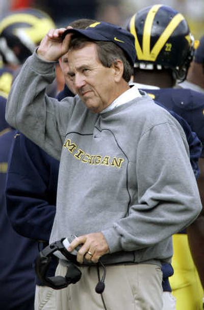 
Lloyd Carr will work with a young Michigan defense this year. Associated Press
 (Associated Press / The Spokesman-Review)