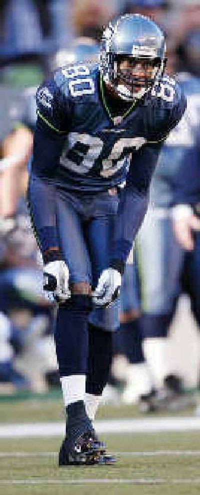 
Seattle Seahawks wide receiver Jerry Rice has scored an NFL-record 205 career touchdowns.
 (Associated Press / The Spokesman-Review)