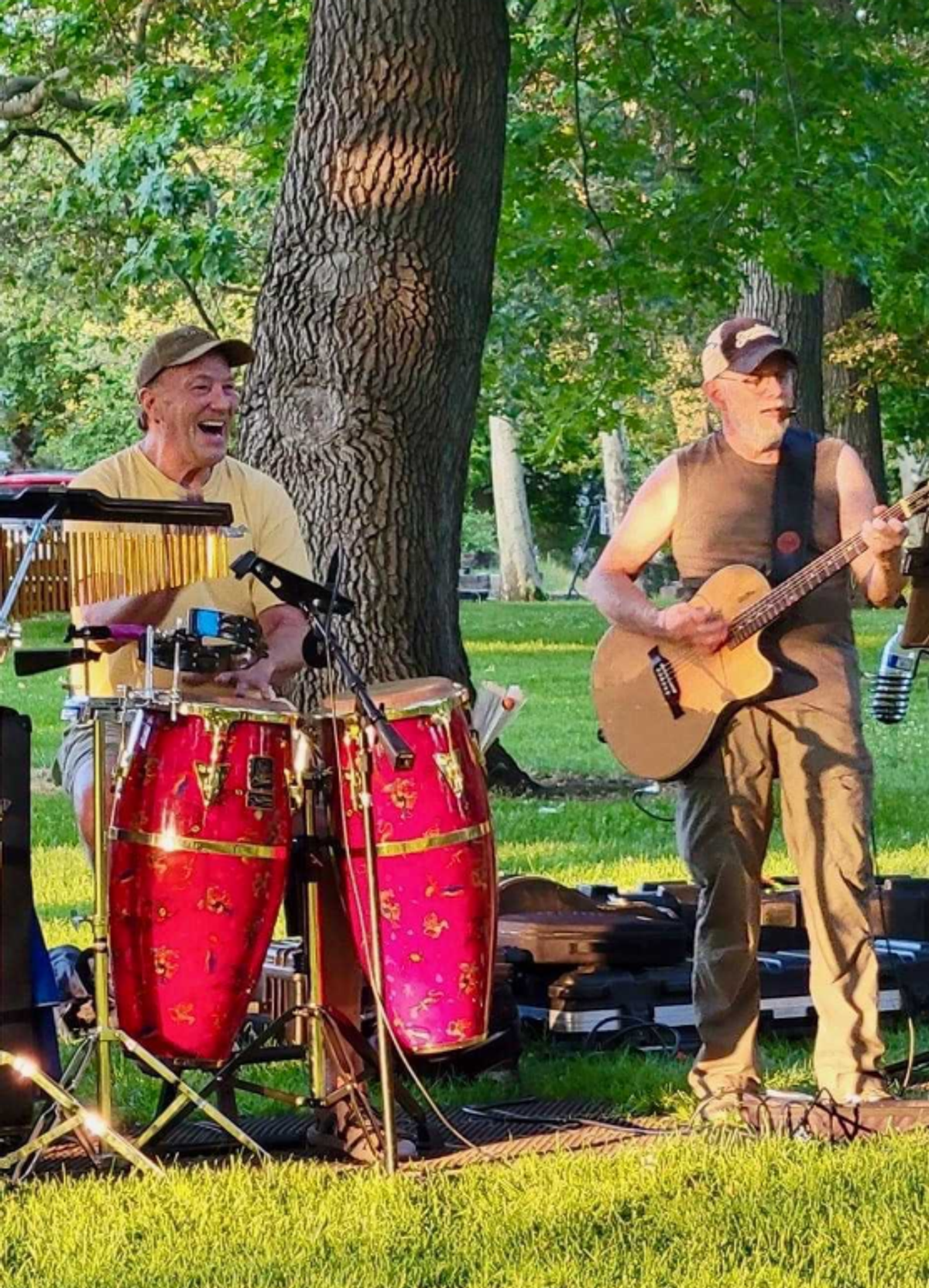 Dave Olson, on drums and Tim Snodgrass will perform at the free concert series at Hays Park.   (Courtesy)