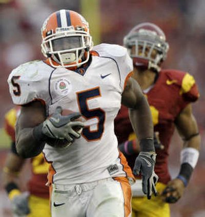 
... or Rashard Mendenhall of Ilinois. However, neither player may be available when Seattle picks 25th in the first round. Associated Press
 (Associated Press / The Spokesman-Review)