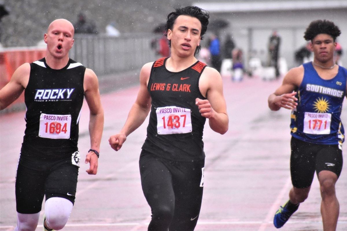 Pasco Invitational Lewis and Clark's Noah Barbery records personal