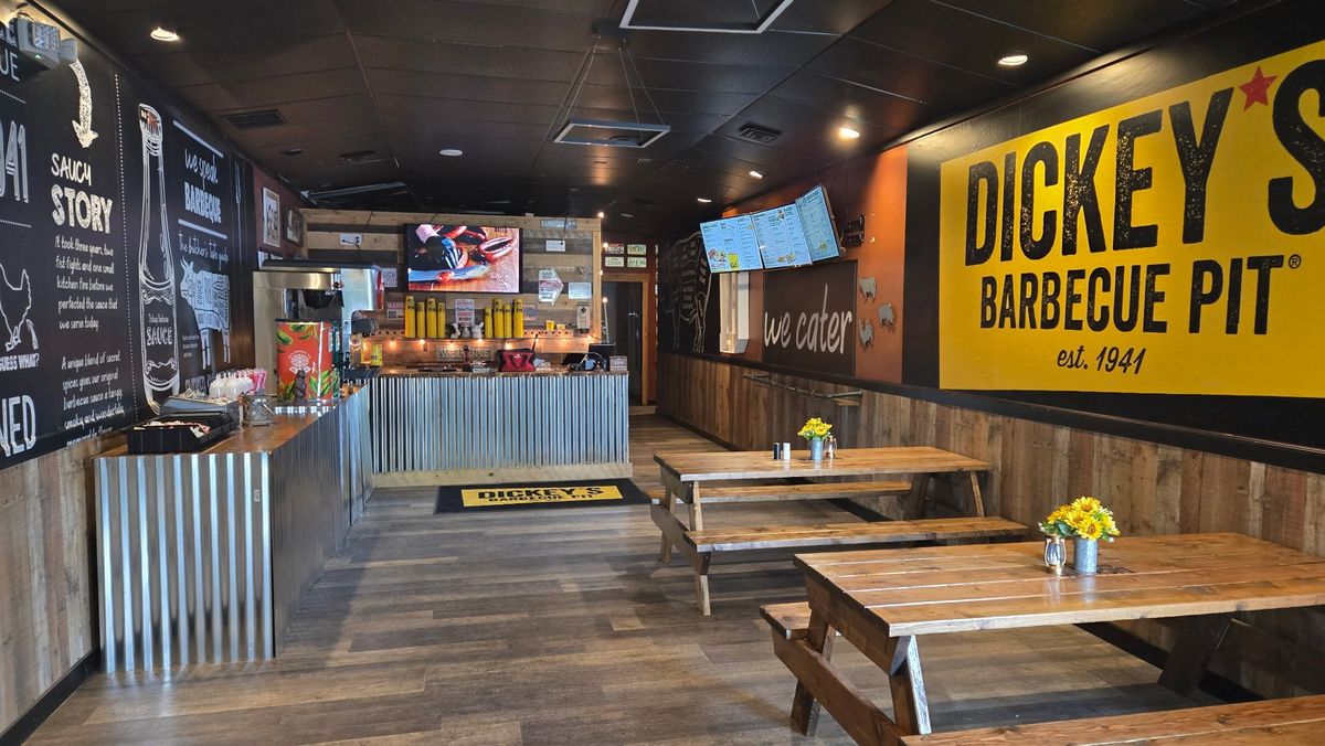 The interior of Post Falls’ new Dickey’s Barbecue Pit location.  (Courtesy of Chris Perkins)