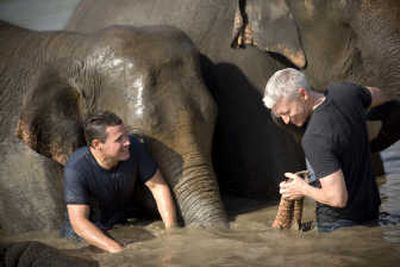 
Correspondent Anderson Cooper, right, and 