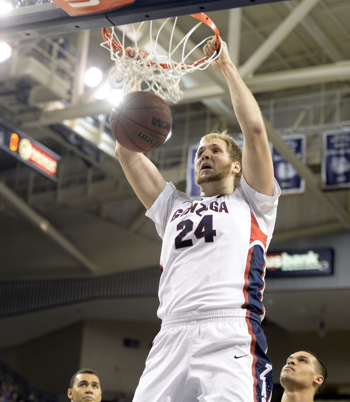Gonzaga center Przemek Karnowski had a big impact as a sophomore, but figures to grow even more in his junior year. (Jesse Tinsley)