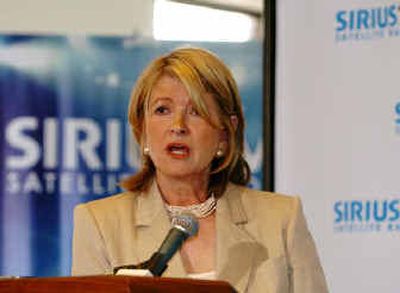 
Martha Stewart speaks Monday at the Sirius Satellite Radio offices. 
 (Associated Press / The Spokesman-Review)