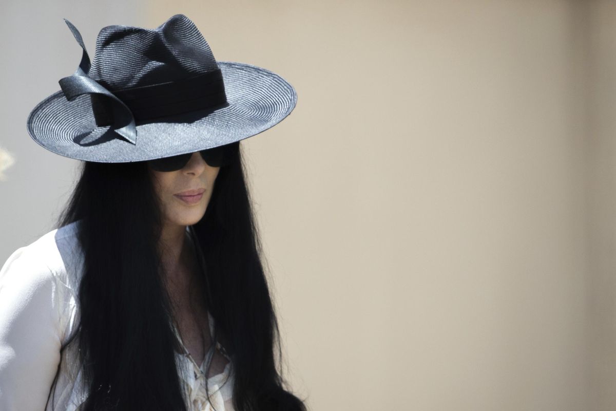 Cher arrives for the funeral of Gregg Allman, Saturday, June 3, 2017, in Macon, Ga. Family, friends and fans will say goodbye on Saturday to music legend Allman, who died over the Memorial Day weekend at the age of 69. (Branden Camp / Associated Press)