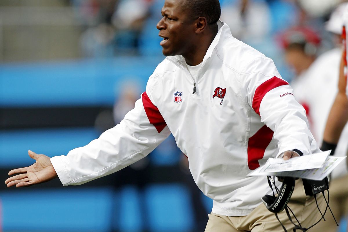 Raheem Morris was fired as coach of the Buccaneers after three seasons. (Associated Press)