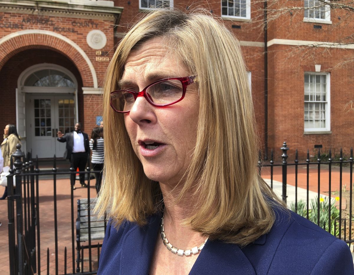 FILE - In this Thursday, April, 4, 2019, file photo, Anne Arundel County State