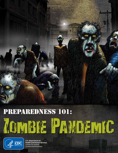 This image released by the Centers for Disease Control and Prevention shows a public service poster on Preparedness 101: Zombie Pandemic. 