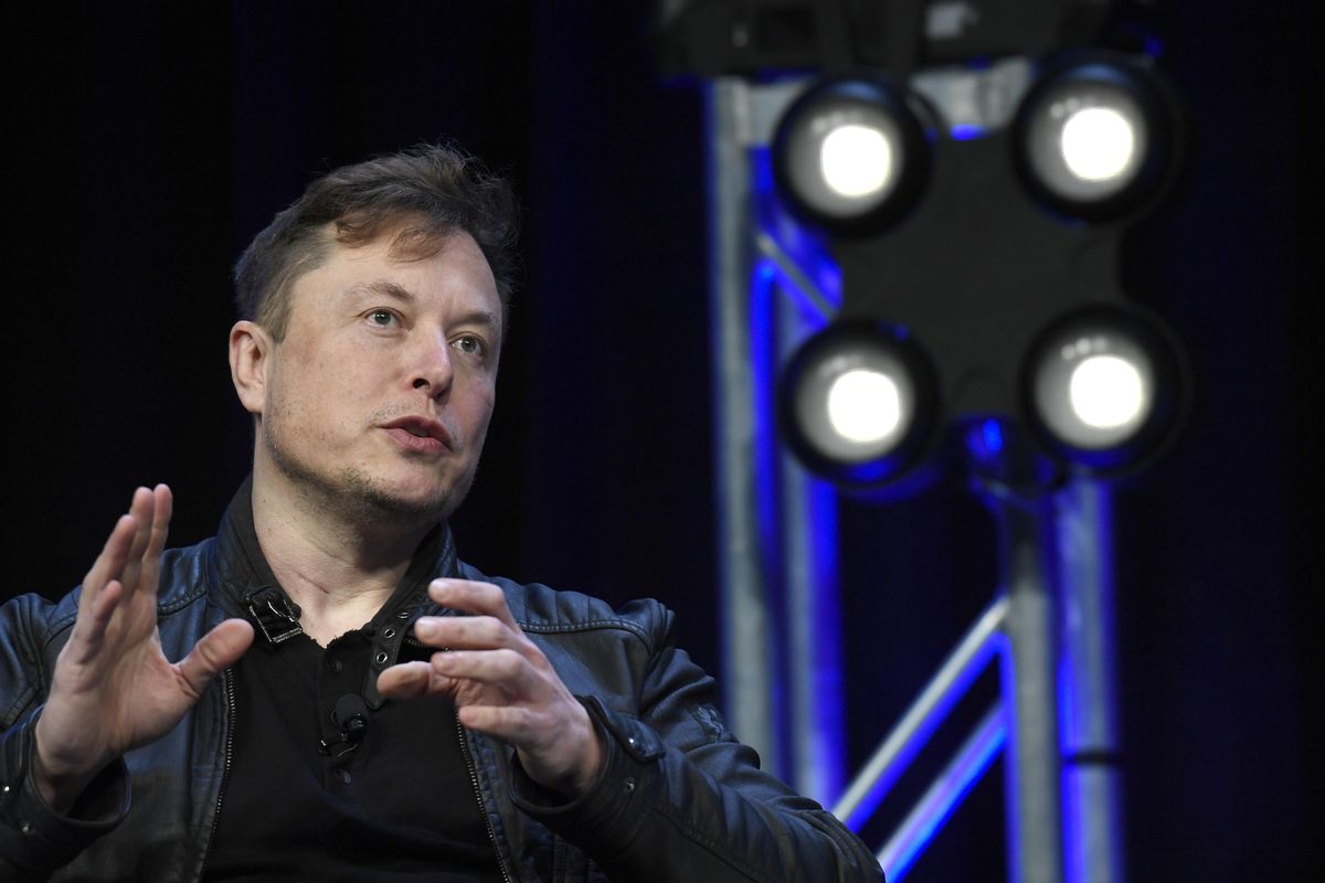 In this March 9, 2020 photo, Tesla and SpaceX Chief Executive Officer Elon Musk speaks at the SATELLITE Conference and Exhibition in Washington. Even tech billionaires occasionally get tripped up by the rules. In the case of  Musk, he may need to rethink the name of his new baby boy, X Æ A-12. (Susan Walsh / AP)