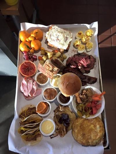 The New Year’s Day Brunch Platter at Central Food in Spokane’s Kendall Yards is $60 and meant to serve four. (Contributed by chef David Blaine of Central Food)